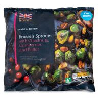 Brussels Sprouts With Chestnuts, Cranberries & Butter 400g Specially Selected